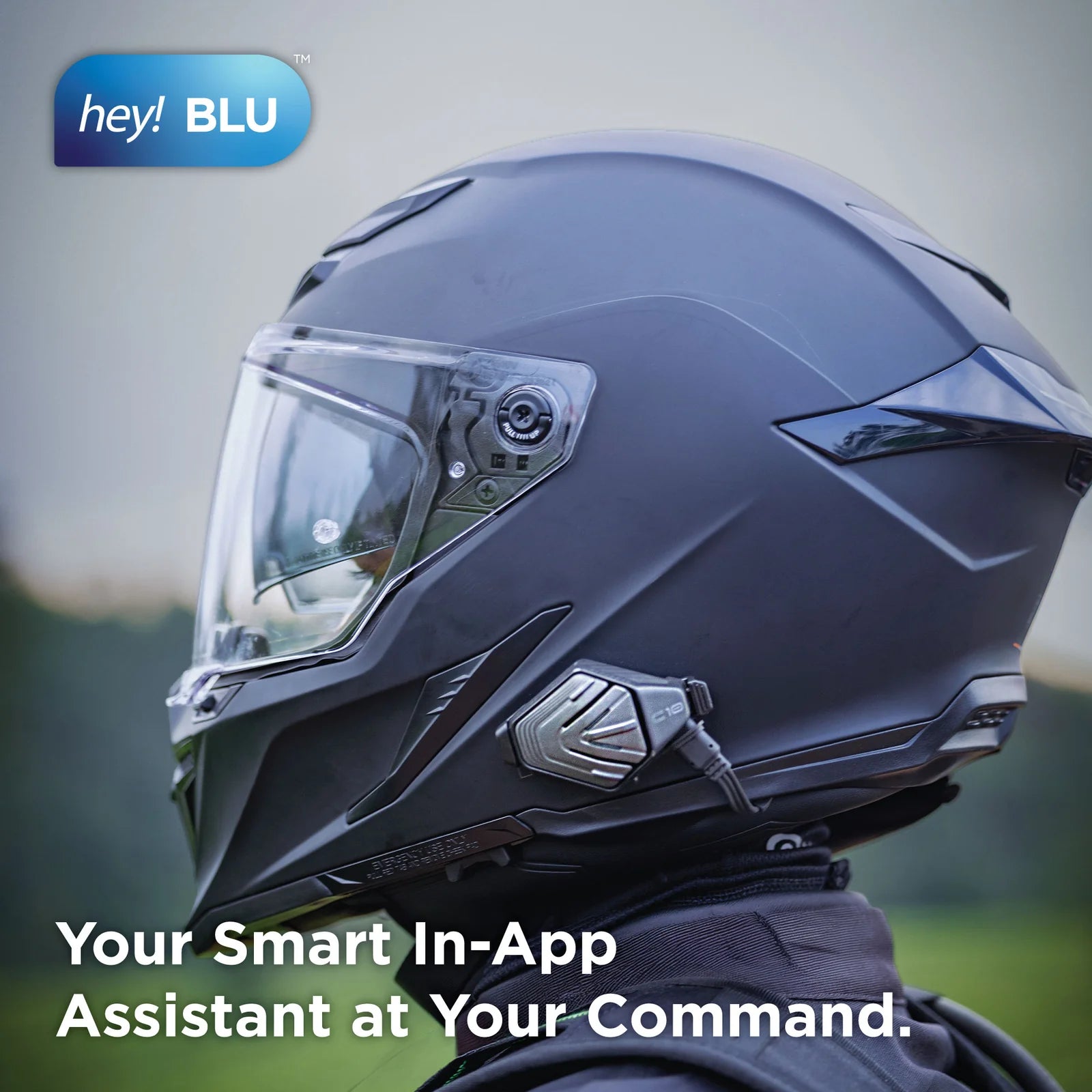BluArmor C10 Motorcycle Bluetooth Helmet Intercom
