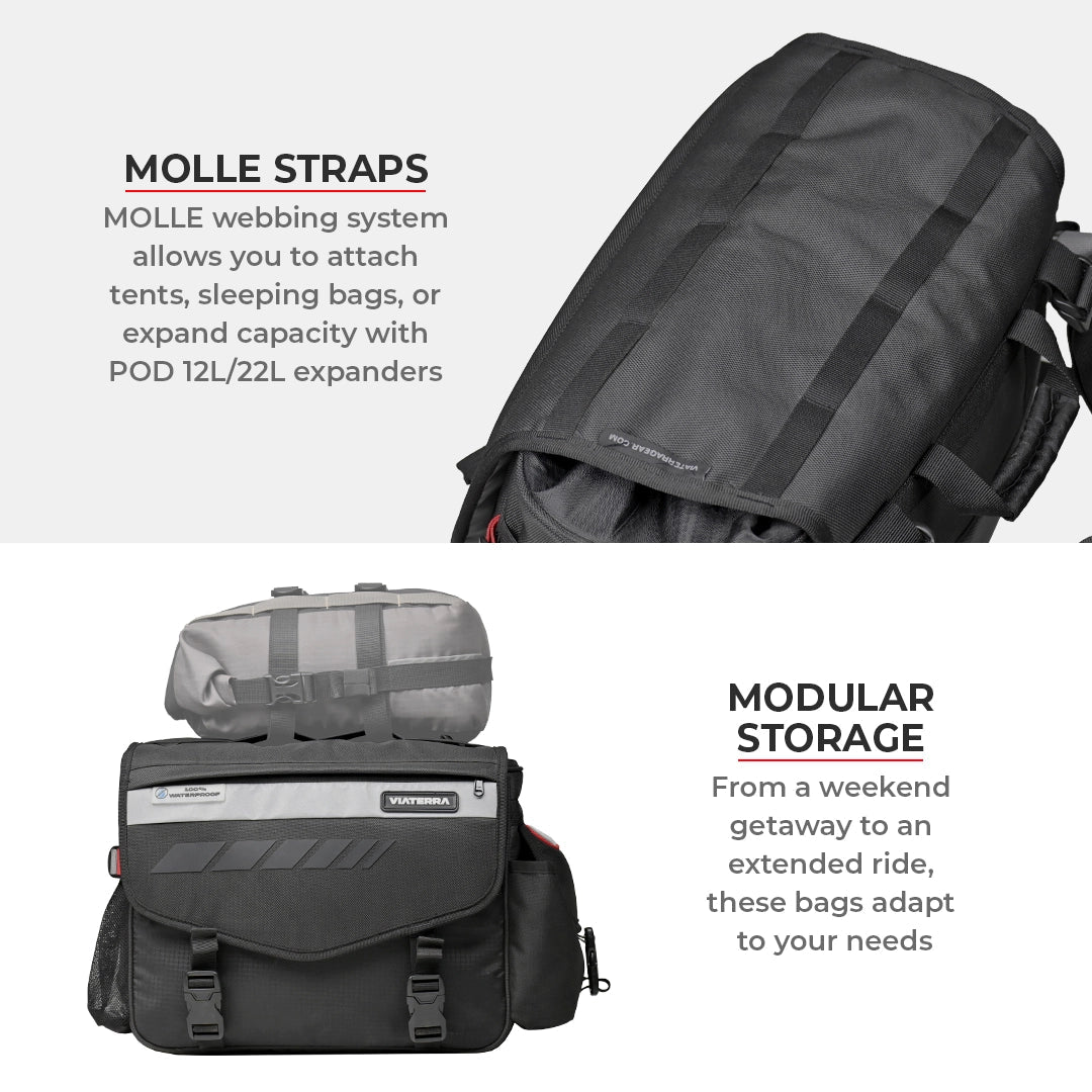 Viaterra Saddle Bag Leh Mini 100% Waterproof 52L