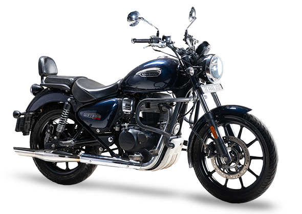 Silver Stallion Perfromance Sporty  Royal Enfield Meteor.