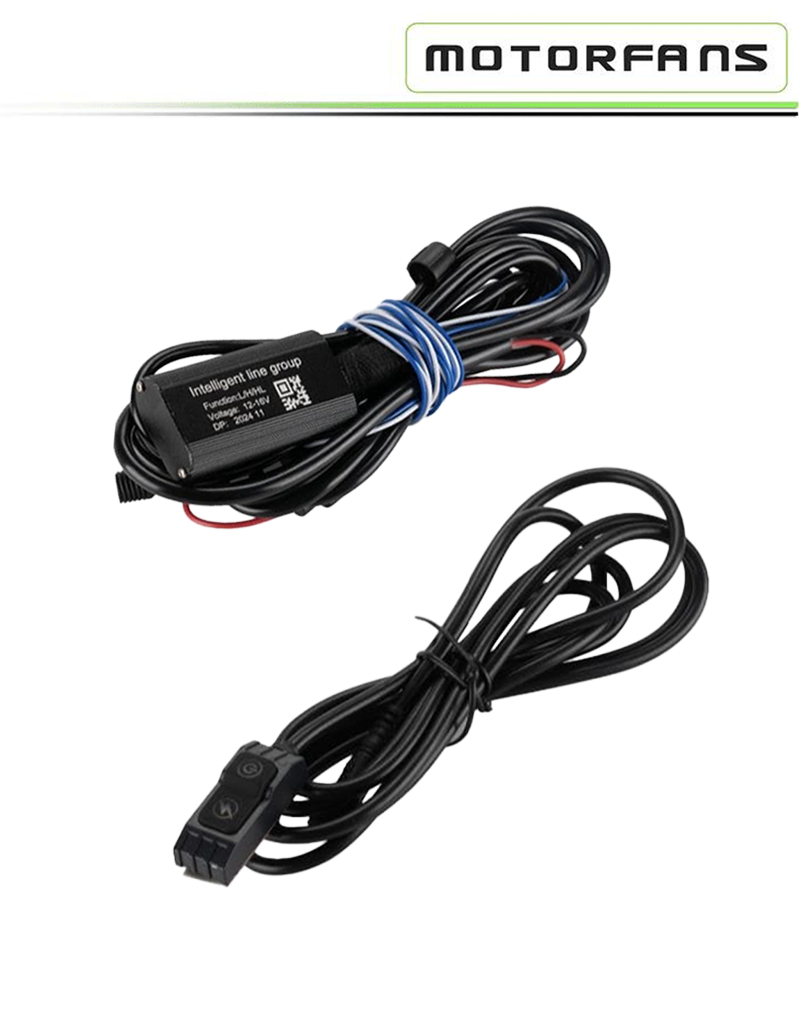Motorfans L6R Ultra LED Lights | 10,000 Lumens, 100W | Combo + Spot Beam | IP68 Waterproof | Flash & High Beam Sync (Pair) Fog Lamp, Aux Lamps