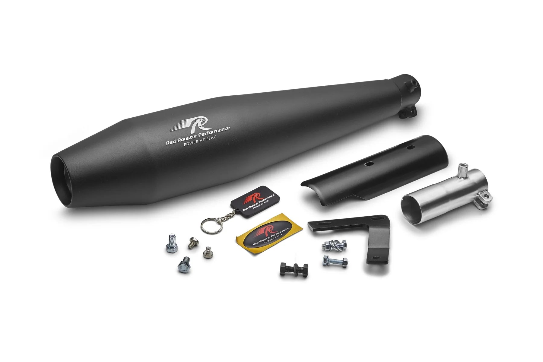 Red Rooster Performance Exhaust Pegasus for Honda H'ness - Matt Black