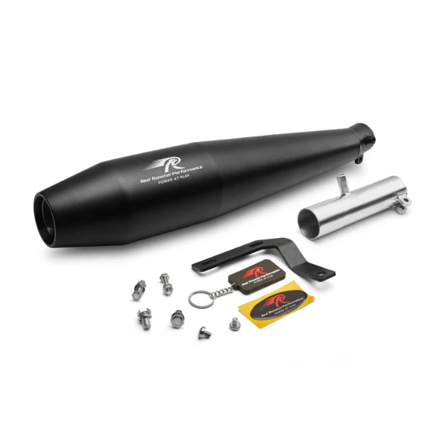Red Rooster Performance Exhaust Pegasus Honda 350 RS Matt Black