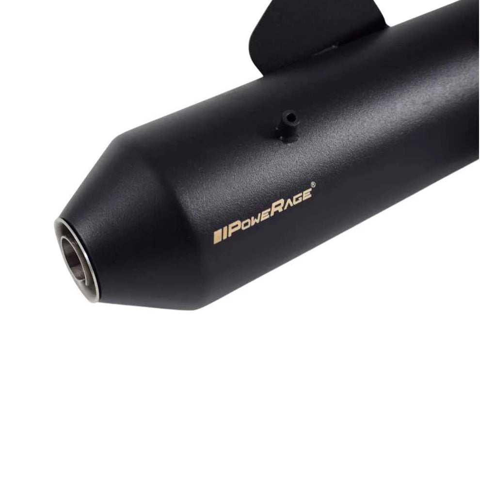 Powerage Slip-On Exhaust for Royal Enfield Hunter 350 – Black Finish