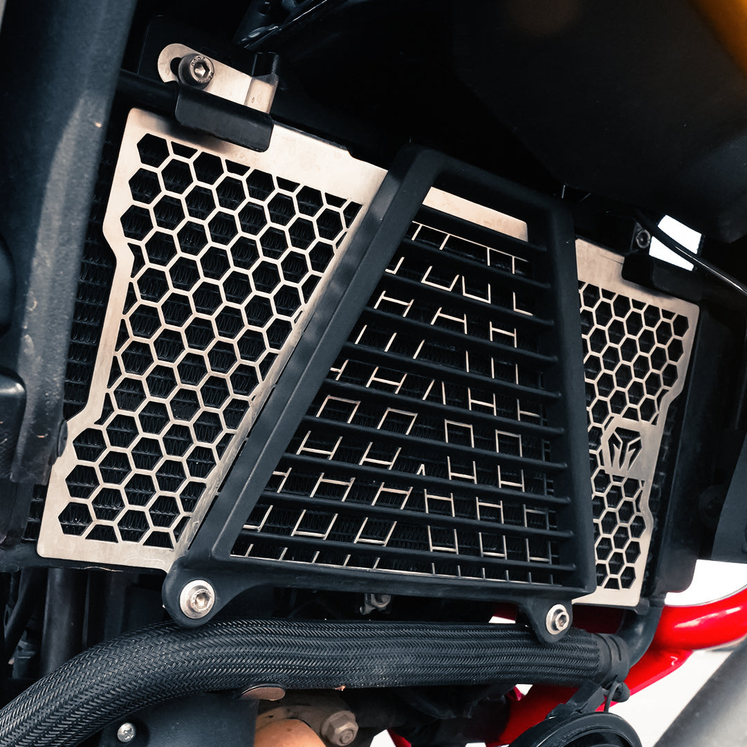 Moto Torque Radiator Guard For TVS Apache RTX 300 - Stainless Steel