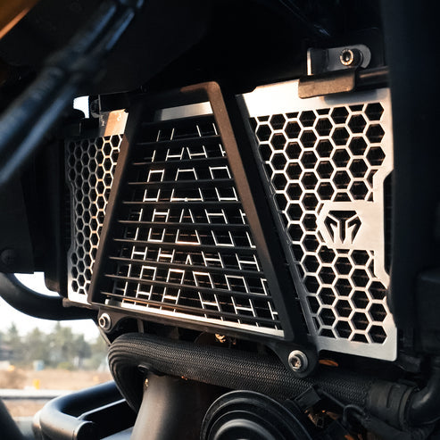 Moto Torque Radiator Guard For TVS Apache RTX 300 - Stainless Steel