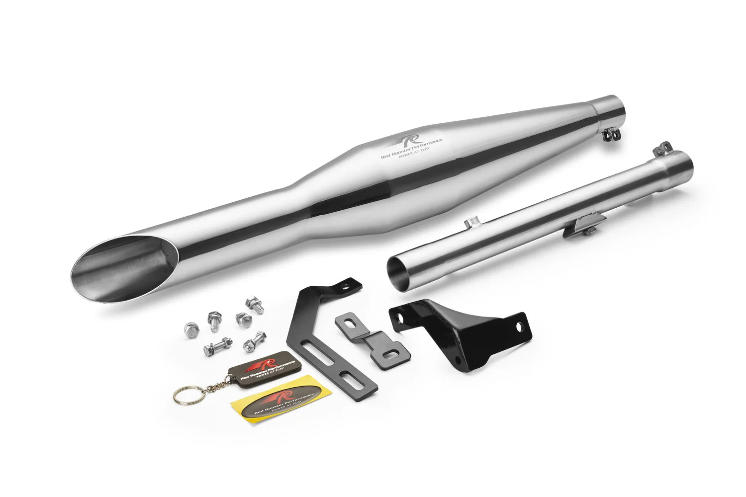 Red Rooster Performance Exhaust RRP Rumbler Ace (Polish) Exhaust for Royal Enfield Classic 350 (2024–2026)