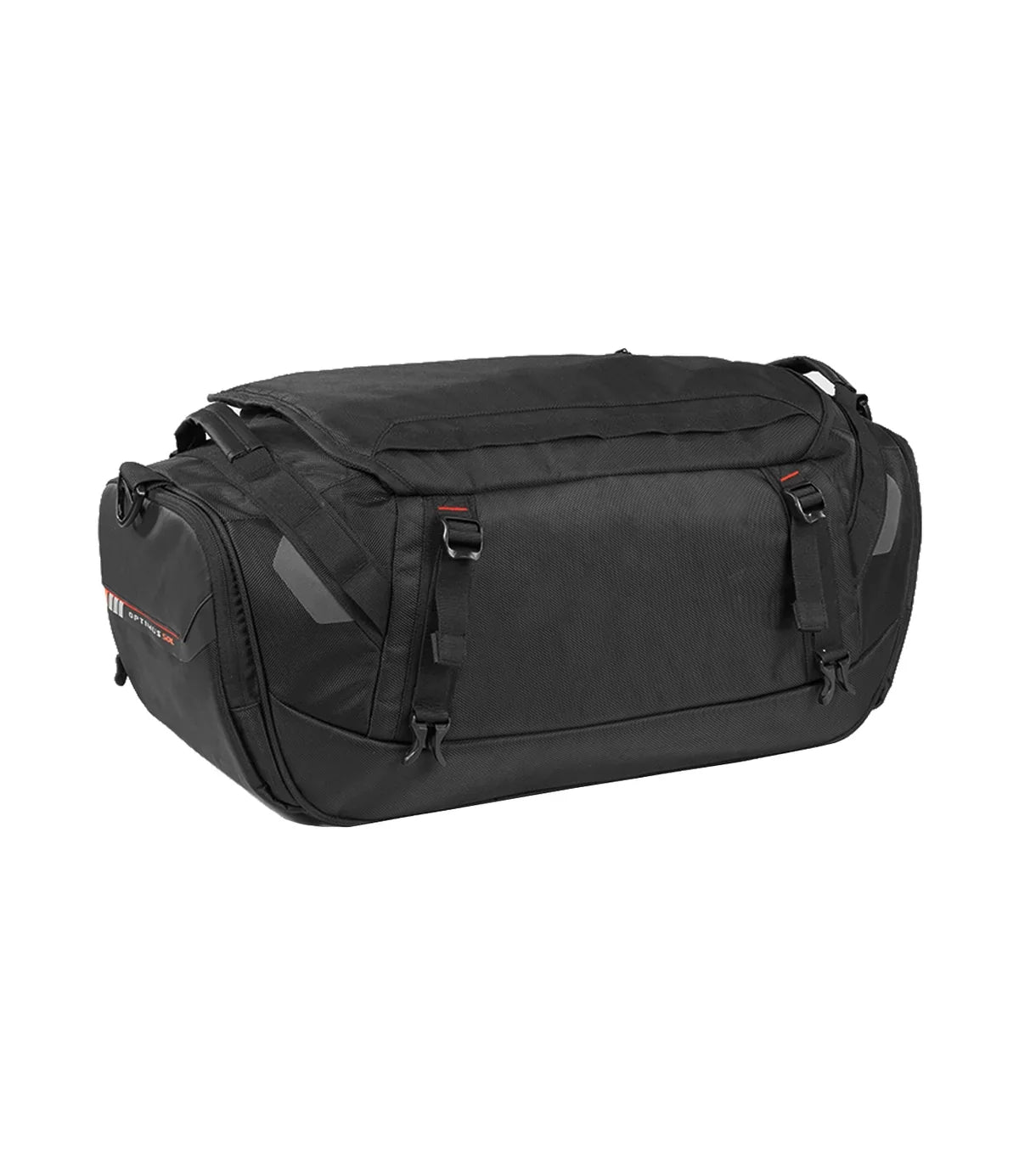 Rynox Optimus Tail Bag 50L in Black – Waterproof-Ready Motorcycle Touring Luggage with Rain Cover and Dry Bags, Best Tail Bag for Bike Touring, ADV Adventure Luggage India