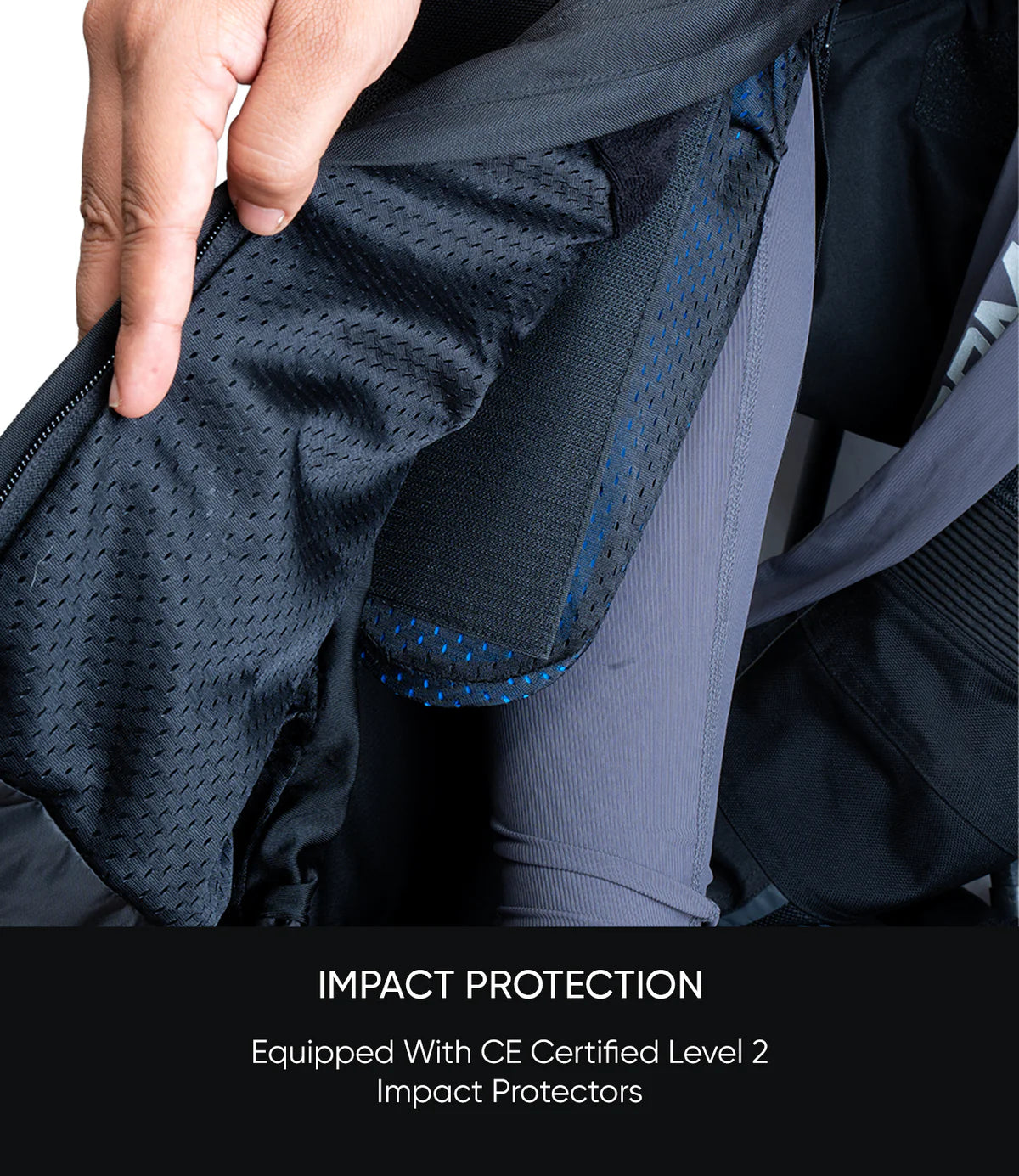 Rynox Riding Pant Outlander Pro Black - CE Certified Class AA