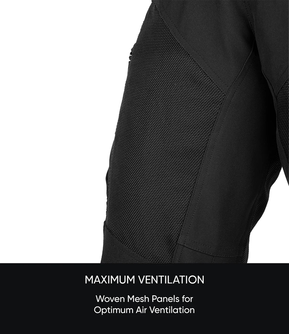 Rynox Riding Pant Outlander Pro Black - CE Certified Class AA