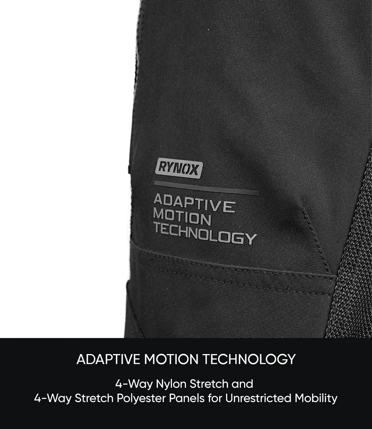 Rynox Riding Pant Outlander Pro Black - CE Certified Class AA