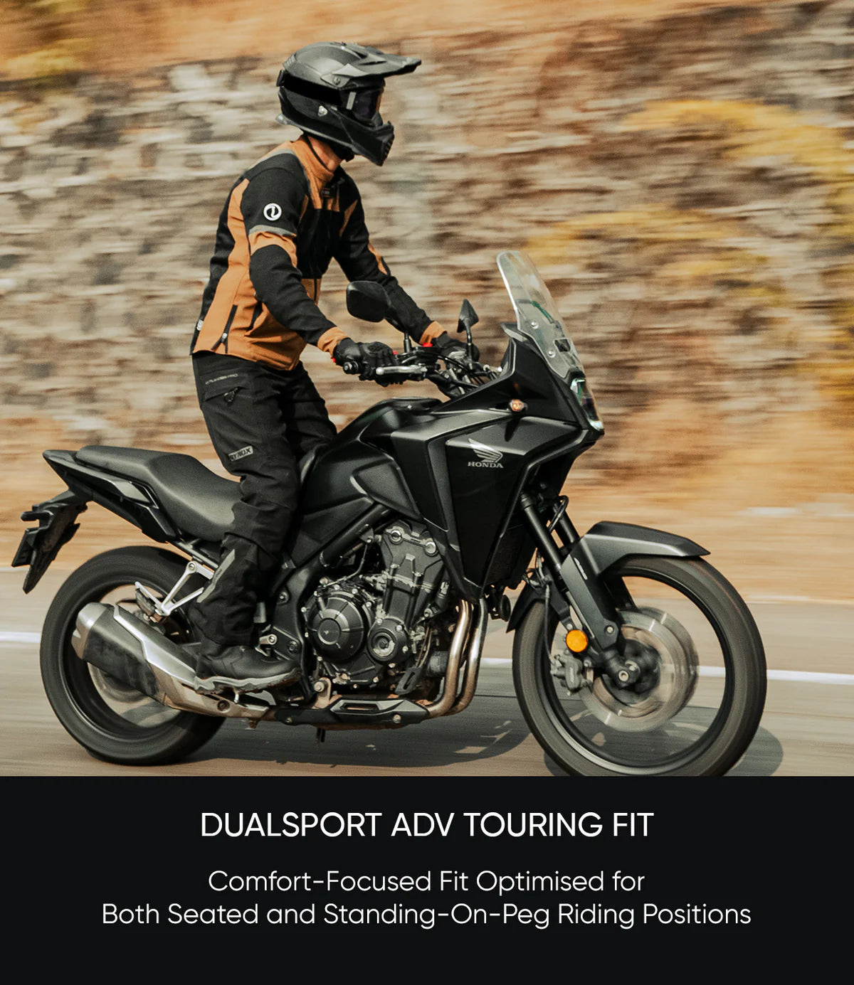 Rynox Riding Pant Outlander Pro Black - CE Certified Class AA