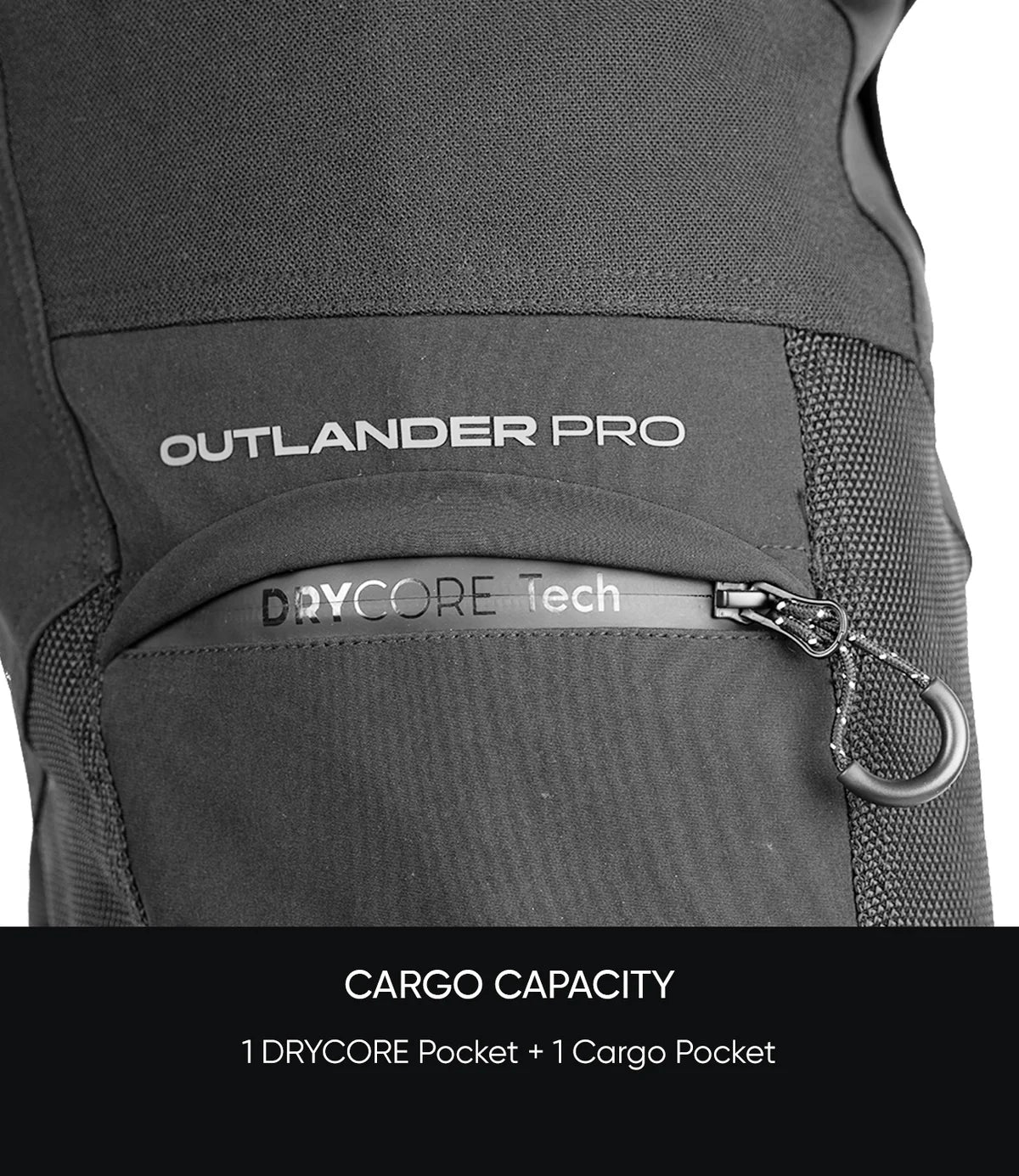 Rynox Riding Pant Outlander Pro Black - CE Certified Class AA