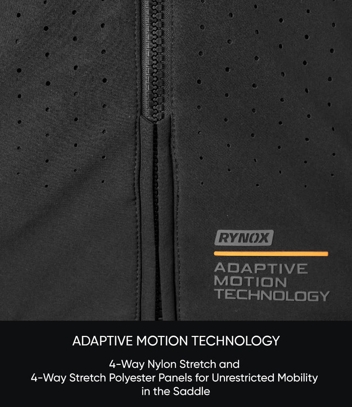 Rynox Riding Jacket Outlander Pro Black - CE Certified Class AA