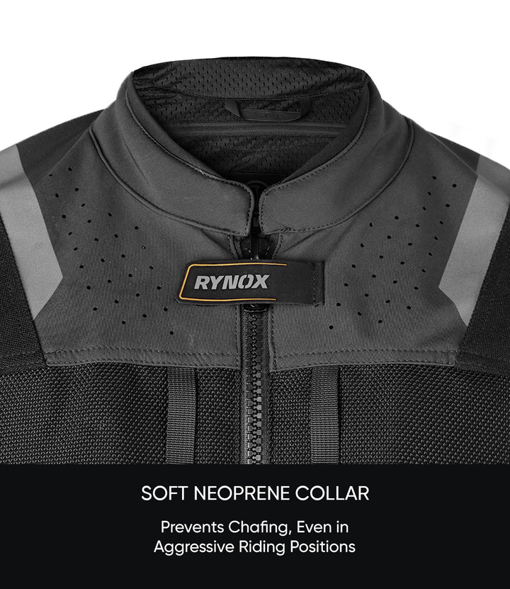 Rynox Riding Jacket Outlander Pro Black - CE Certified Class AA