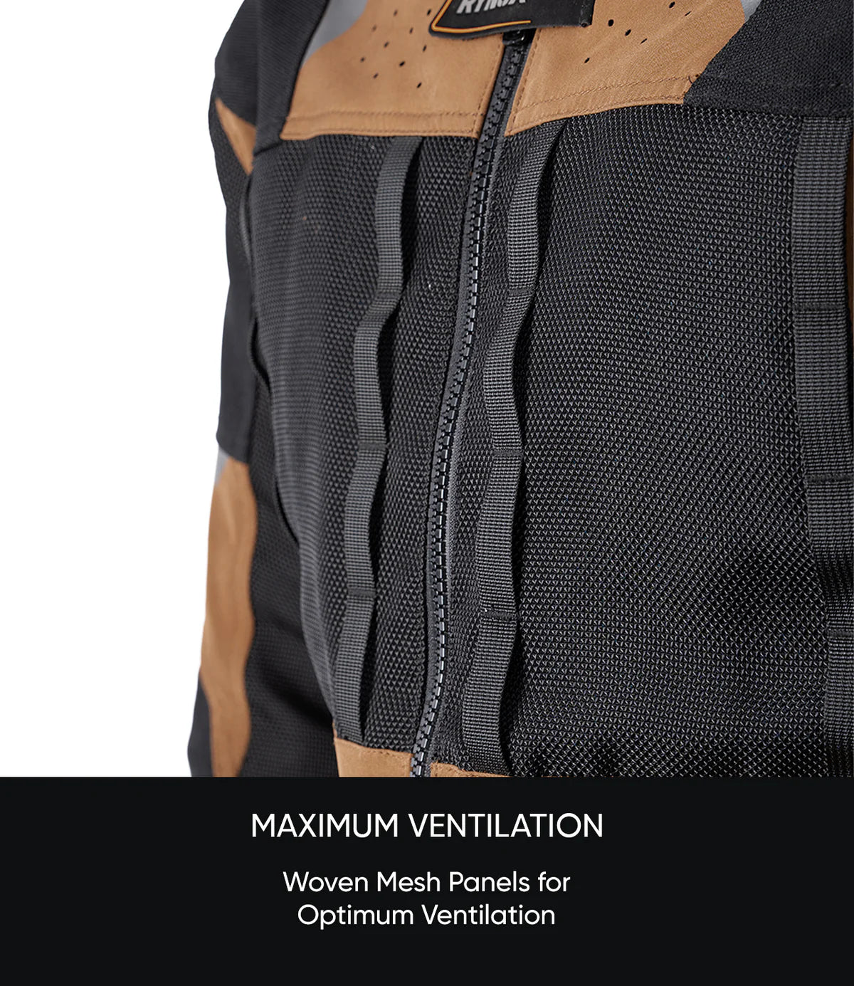 Rynox Riding Jacket Outlander Pro Brown - CE Certified Class AA