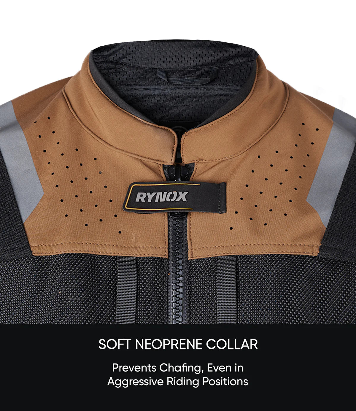 Rynox Riding Jacket Outlander Pro Brown - CE Certified Class AA