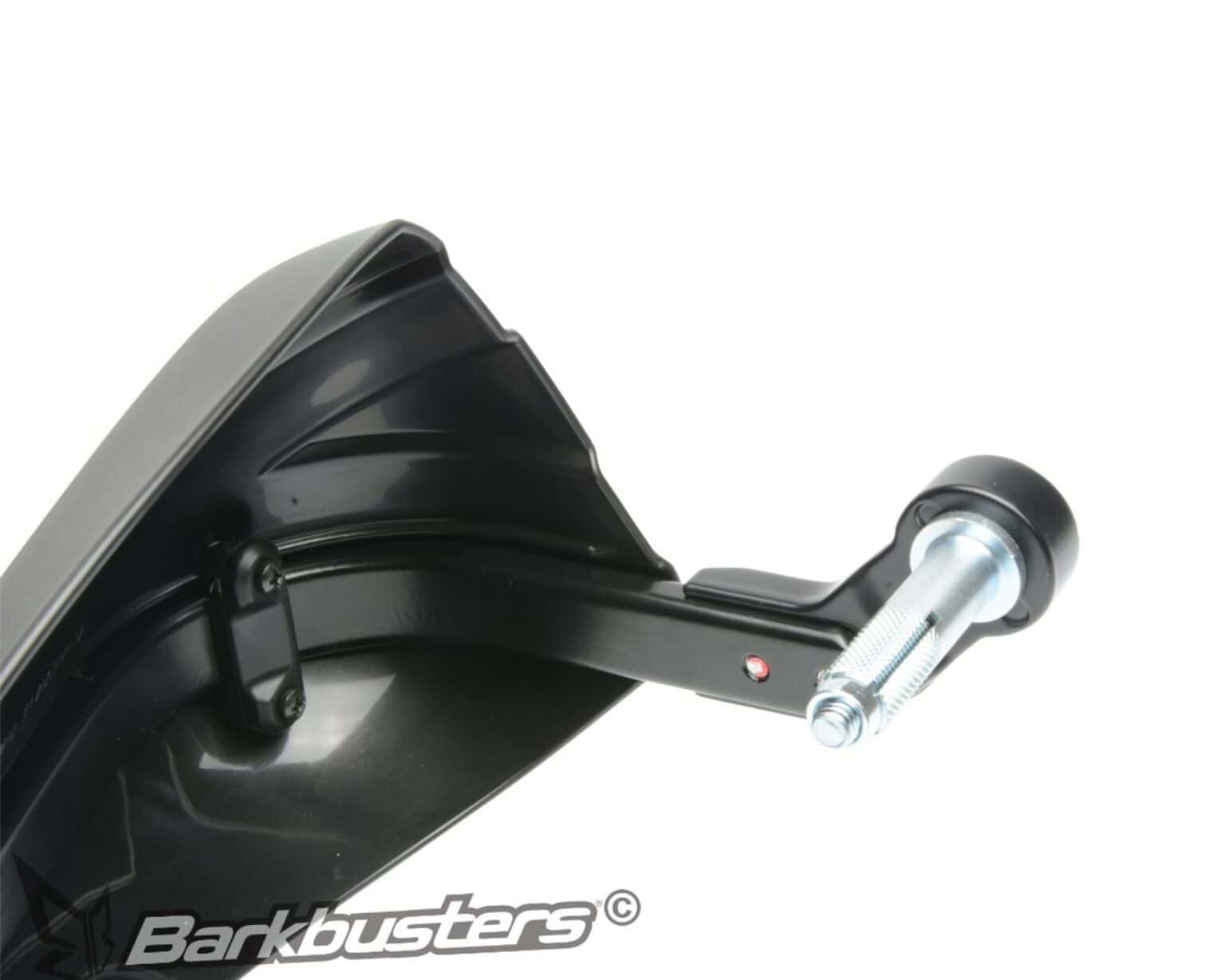 Barkbusters STORM Handguard – Single Point Bar End Mount for Hollow Handlebars – Black