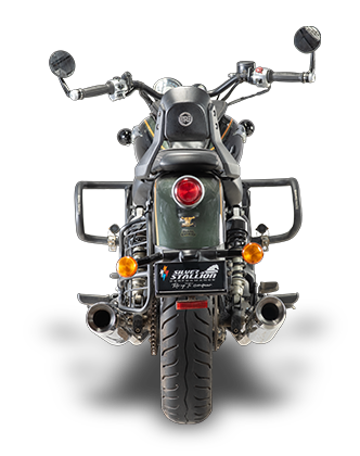 Silver Stallion Perfromance LongShot Royal Enfield Super Meteor.