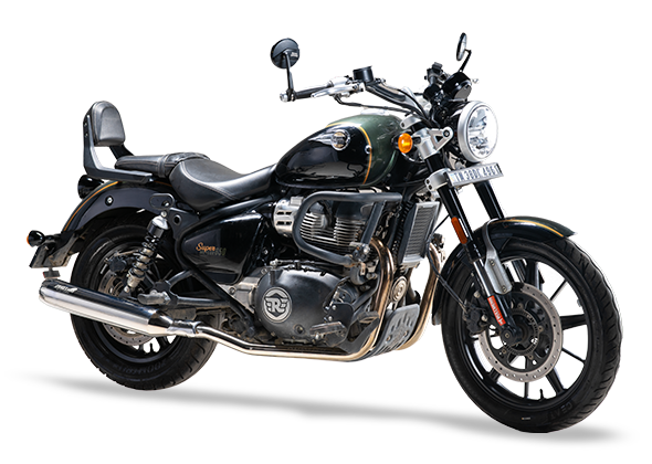 Silver Stallion Perfromance LongShot Royal Enfield Super Meteor.