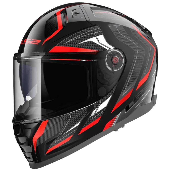 LS2 Full Face Helmet FF811 Vector II Alizer Black Red