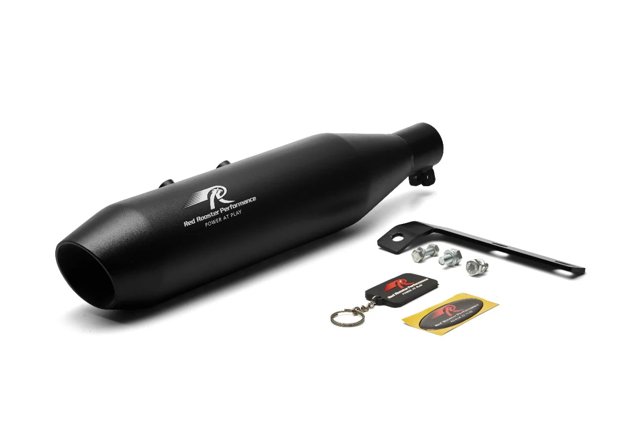 Red Rooster Performance Exhaust Rumbler Max - Black for Hunter 350