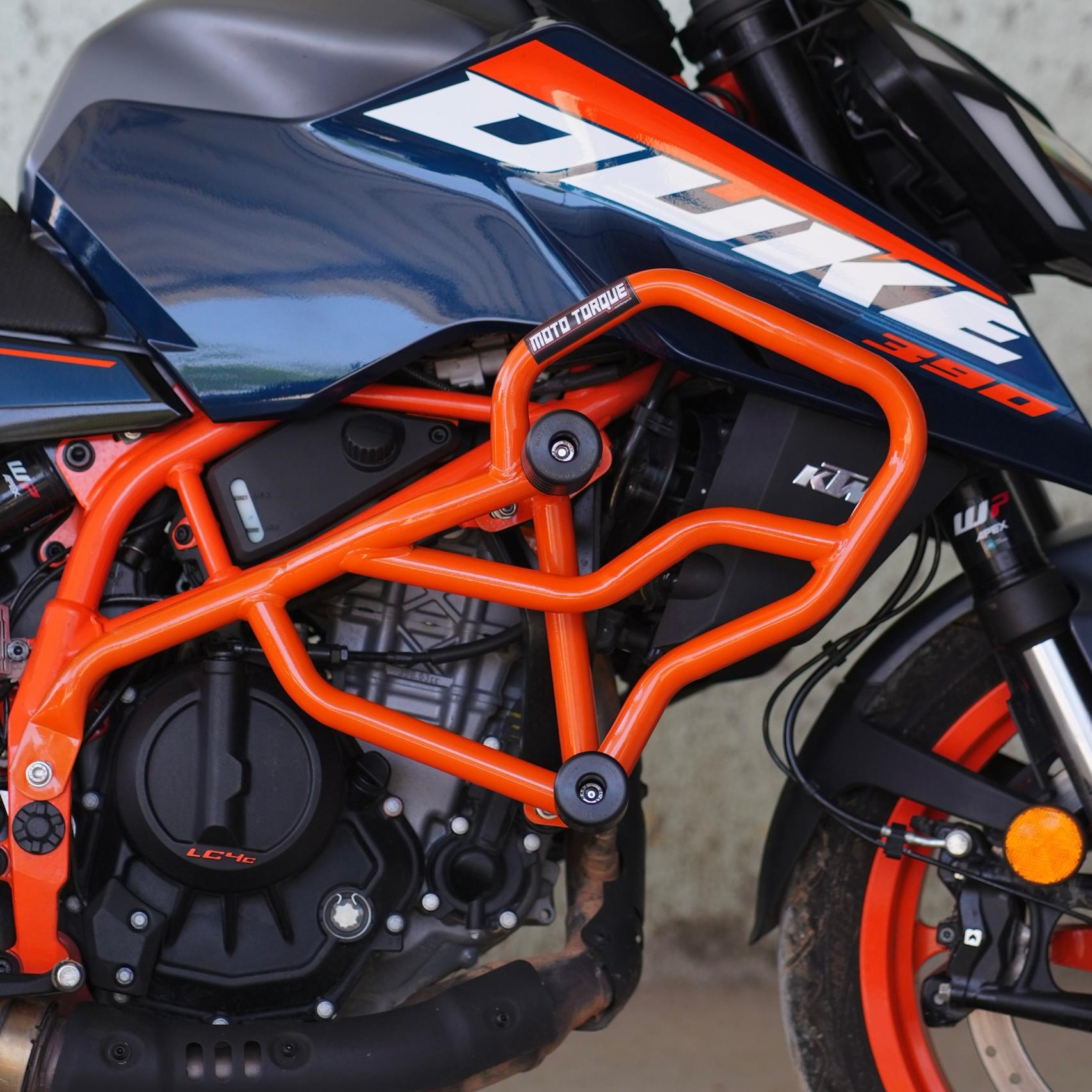 Moto Torque Thor Crash Guard For KTM Duke 250/390 Gen 3 - Orange