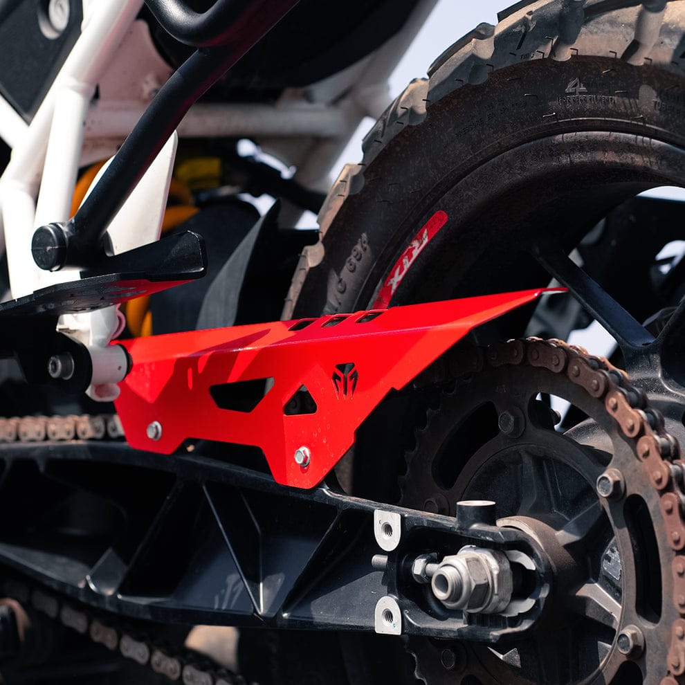 Moto Torque Chain Guard For TVS Apache RTX 300 - Red