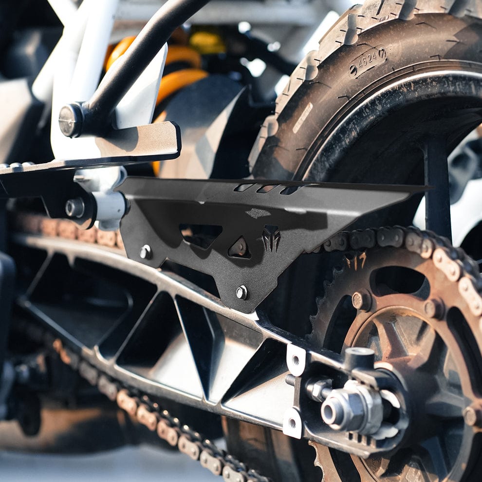 Moto Torque Chain Guard For TVS Apache RTX 300 - Black