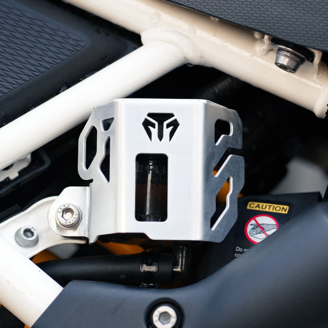Moto Torque Reservoir Oil Guard For TVS Apache RTX 300 - Stainless Steel