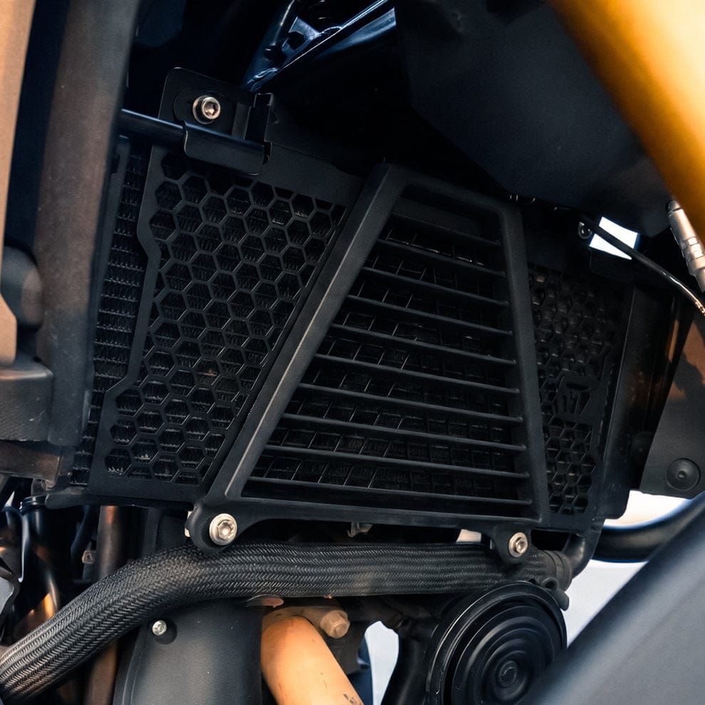 Moto Torque Radiator Guard For TVS Apache RTX 300 - Mild Steel