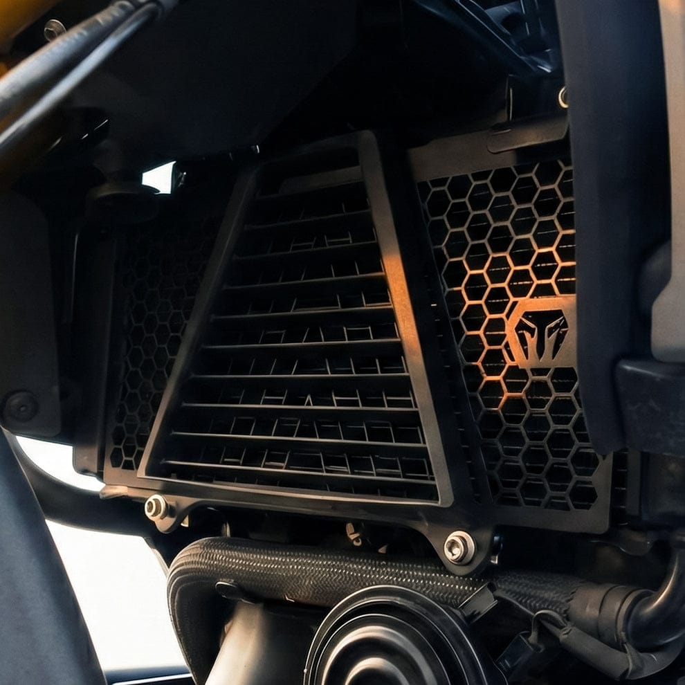 Moto Torque Radiator Guard For TVS Apache RTX 300 - Mild Steel