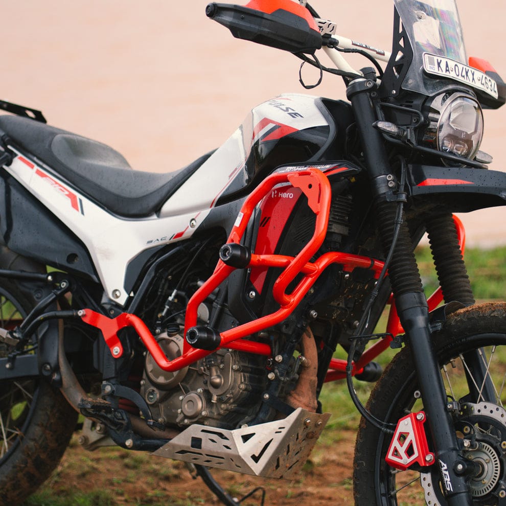 Moto Torque Teramaxx Crash Guard For Hero Xpulse 210 - Red