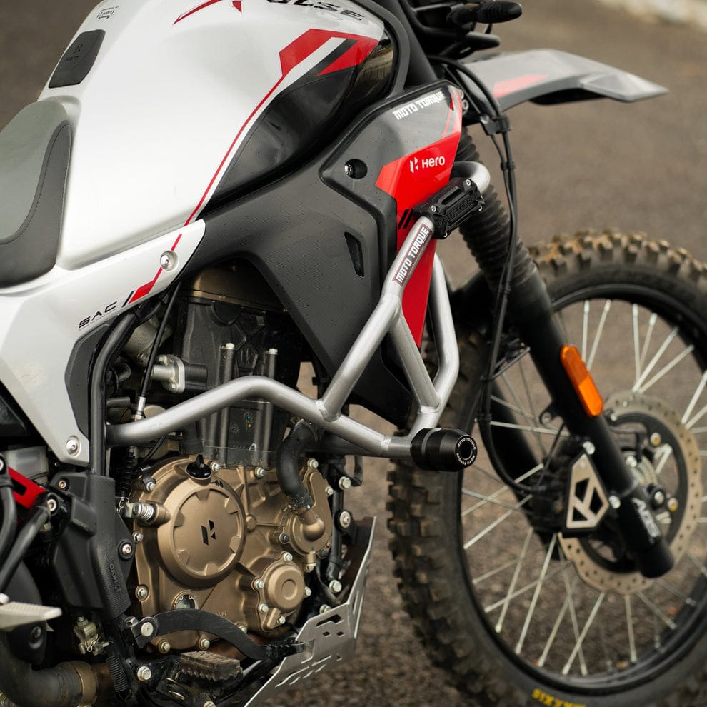 Moto Torque Titan X Crash Guard For Hero Xpulse 210 - Silver