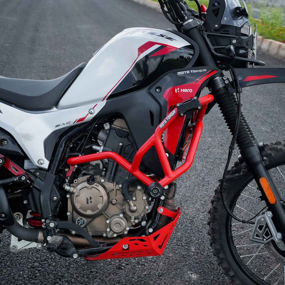 Moto Torque Titan X Crash Guard For Hero Xpulse 210 - Red