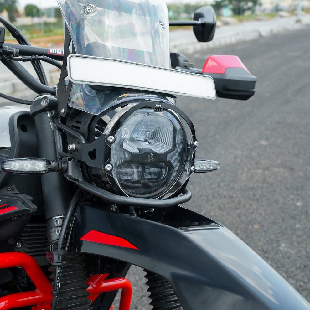 Moto Torque Headlight Guard For Hero Xpulse 210 - Acrylic