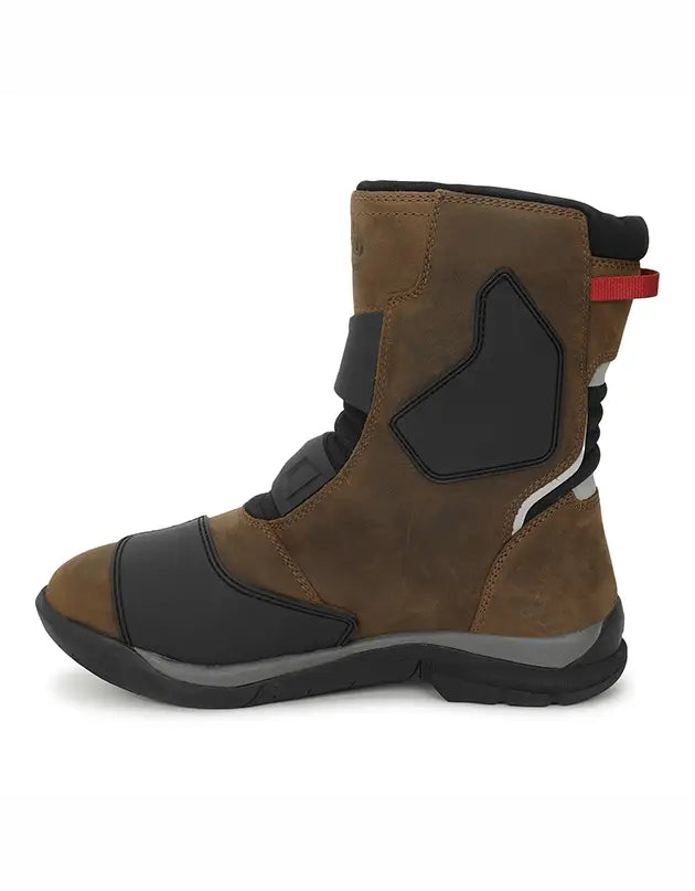 Royal Enfield Wanderer Waterproof Riding Boots – Black / Brown