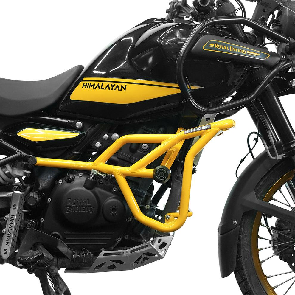 Moto Torque Panther Crash Guard For Royal Enfield Himalayan 450 - Yellow