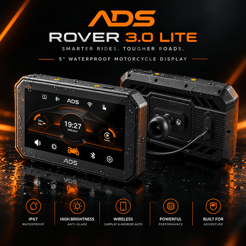 ADS Rover 3.0 Lite 5" Only Carplay , Android Auto & TPMS for Motorcycle