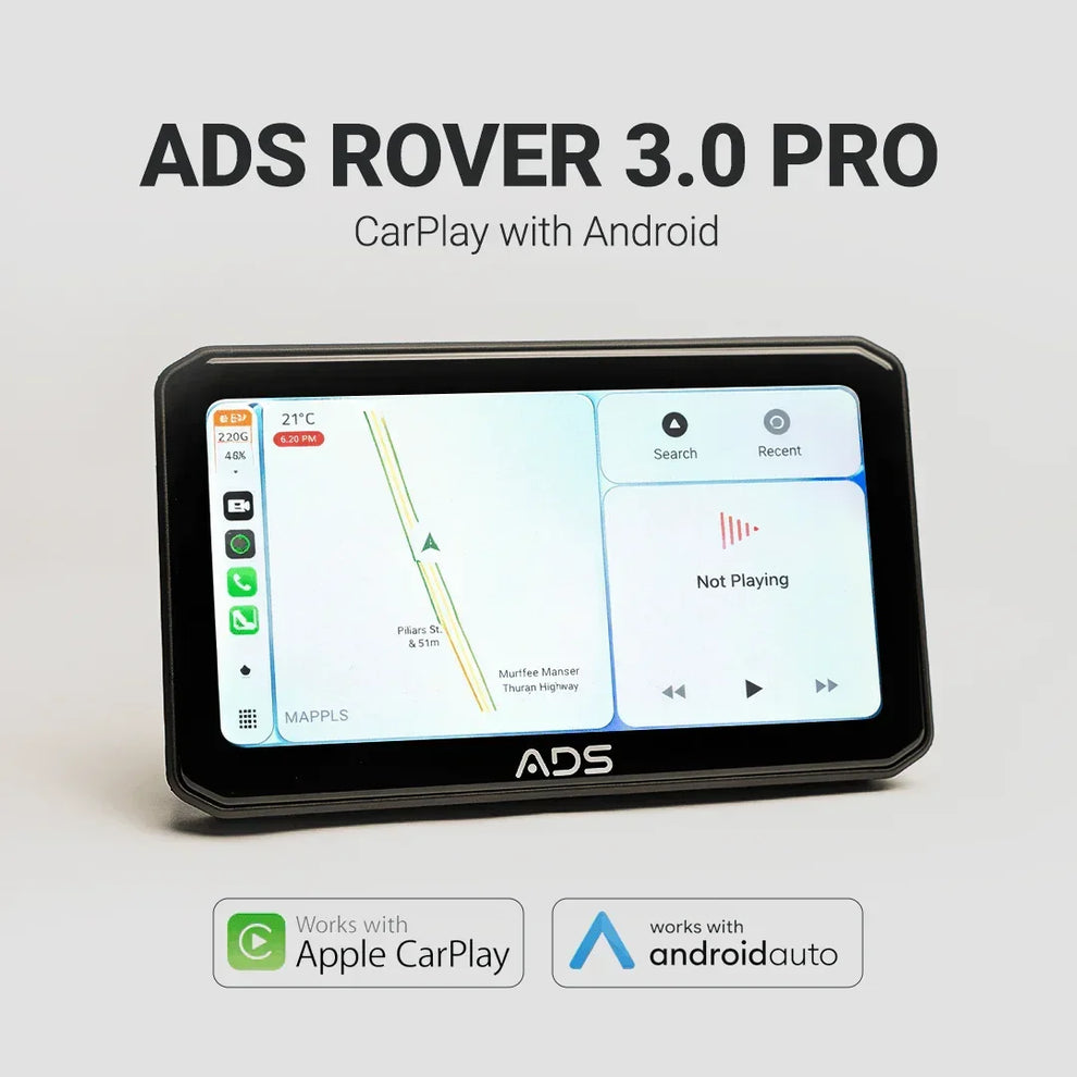 ADS Rover 3.0 Pro 5" Motorcycle Carplay & Android Auto Dislay