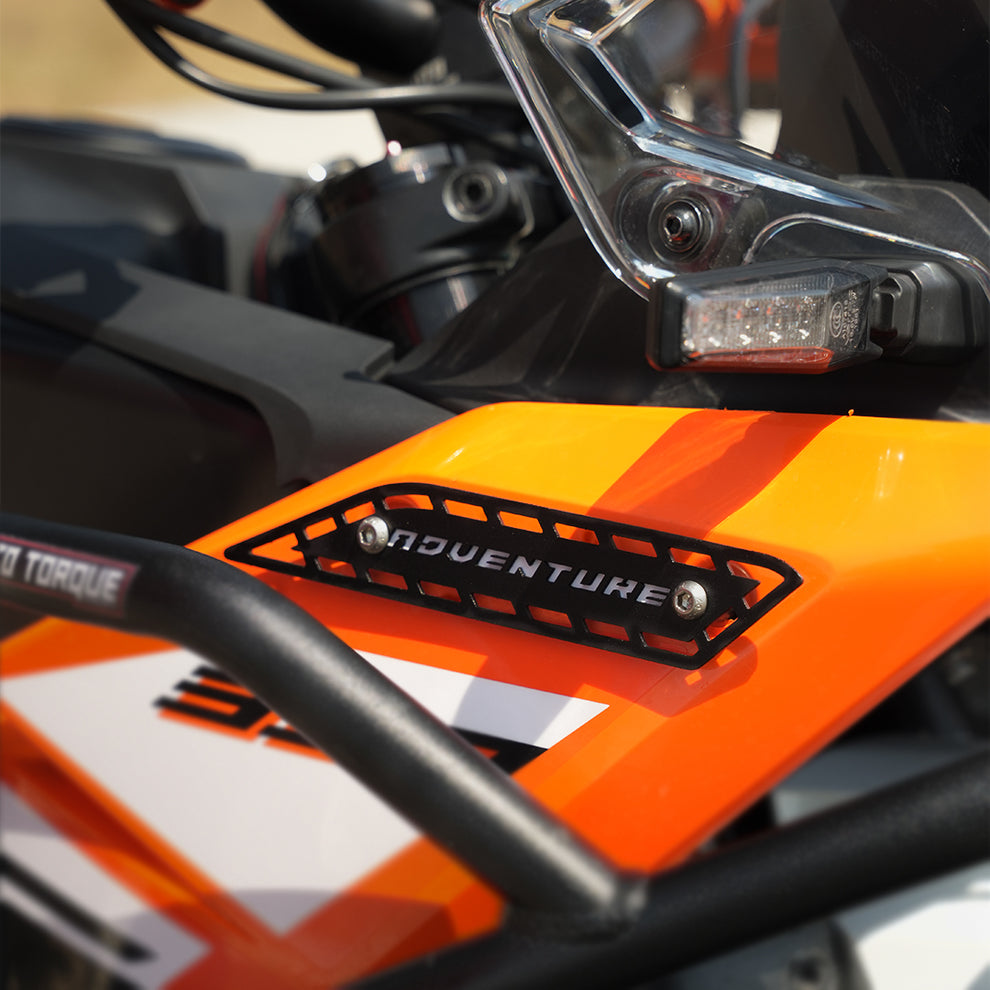Moto Torque Tank Badge For KTM Adventure 250/390 2025 - Mild Steel