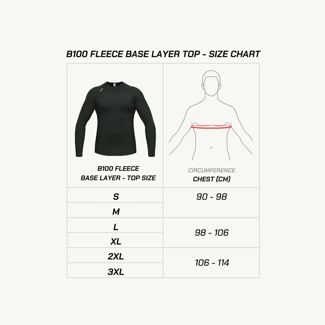 VIATERRA B100 WINTER FLEECE BASE LAYER - TOP