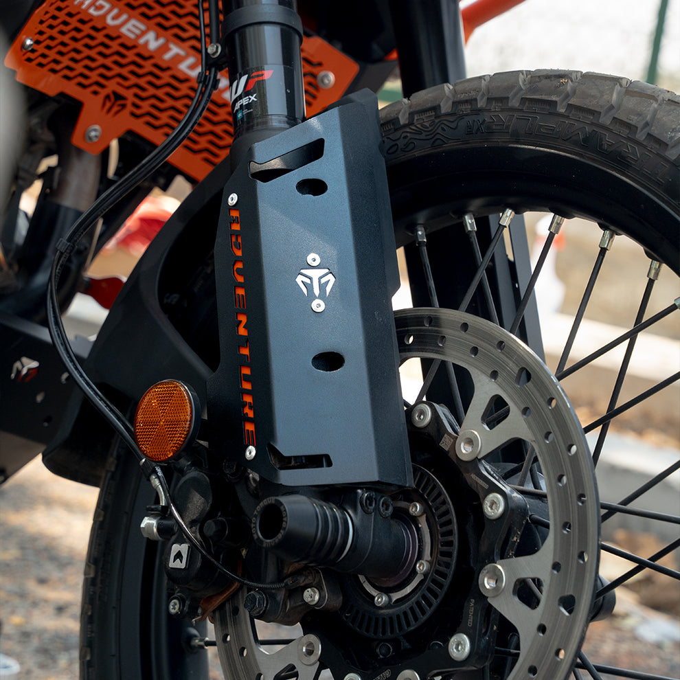 Moto Torque Fork Protectors For KTM Adventure 250/390 2025 - Black (Metal)
