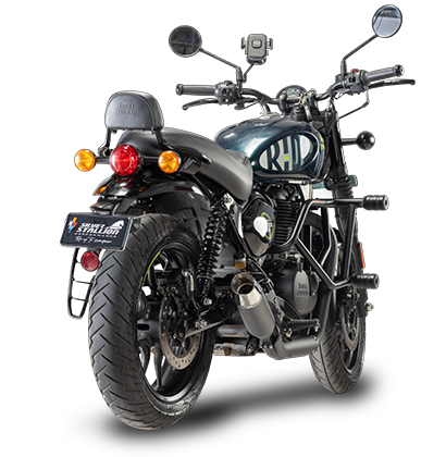 Silver Stallion Perfromance Shorty Royal Enfield Hunter 350.