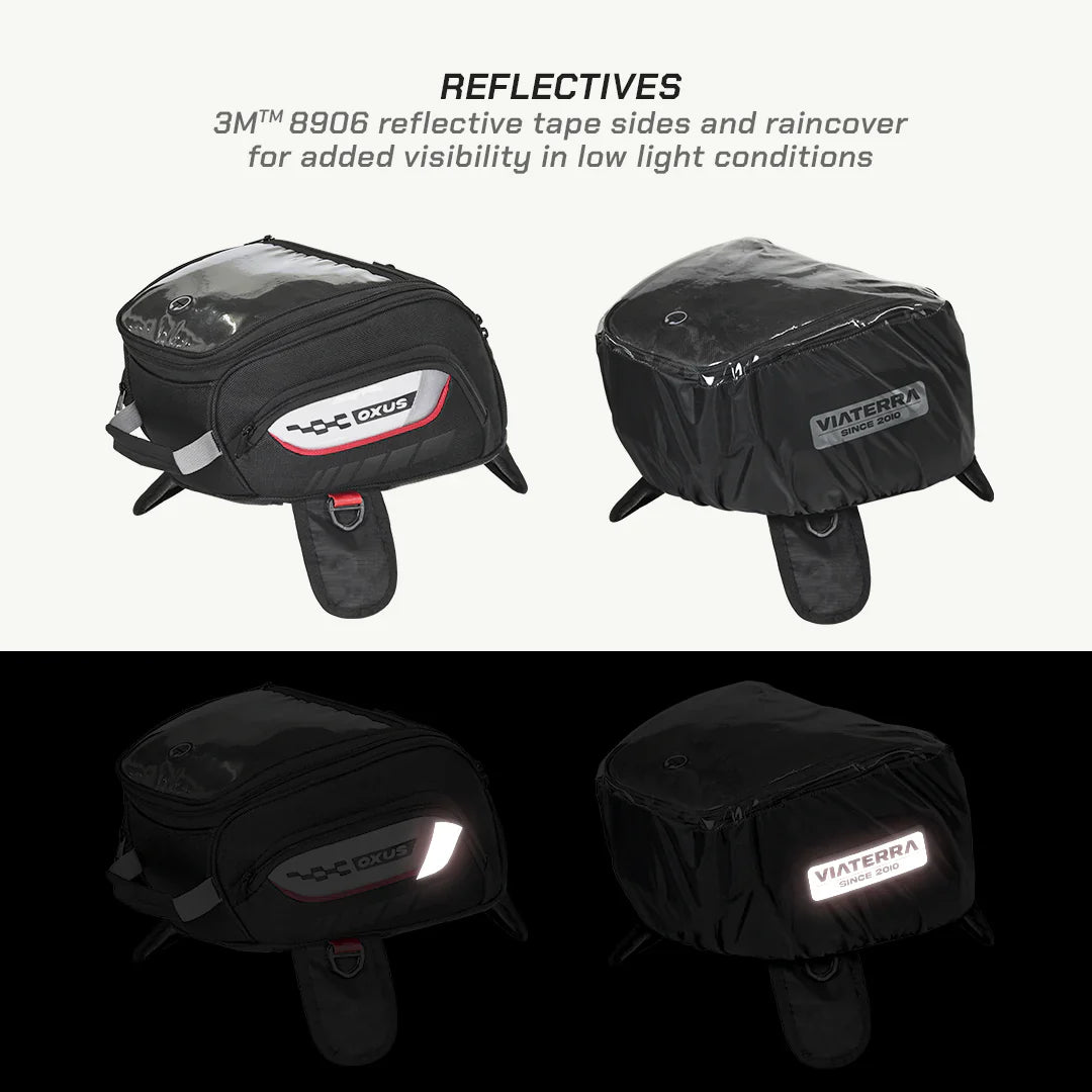 VIATERRA OXUS UNIVERSAL MOTORCYCLE TANK BAG (STRAP BASED)