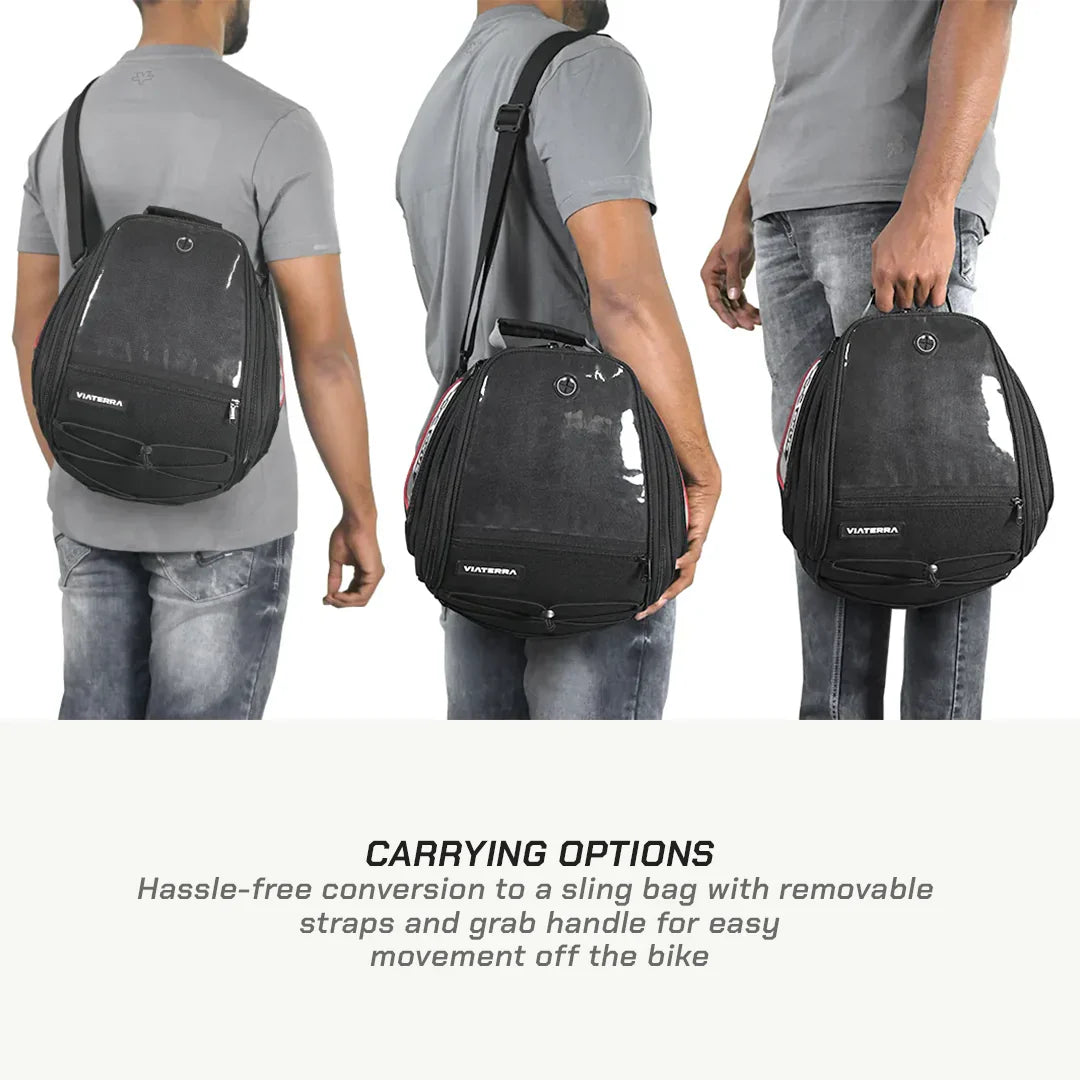 VIATERRA OXUS UNIVERSAL MOTORCYCLE TANK BAG (STRAP BASED)