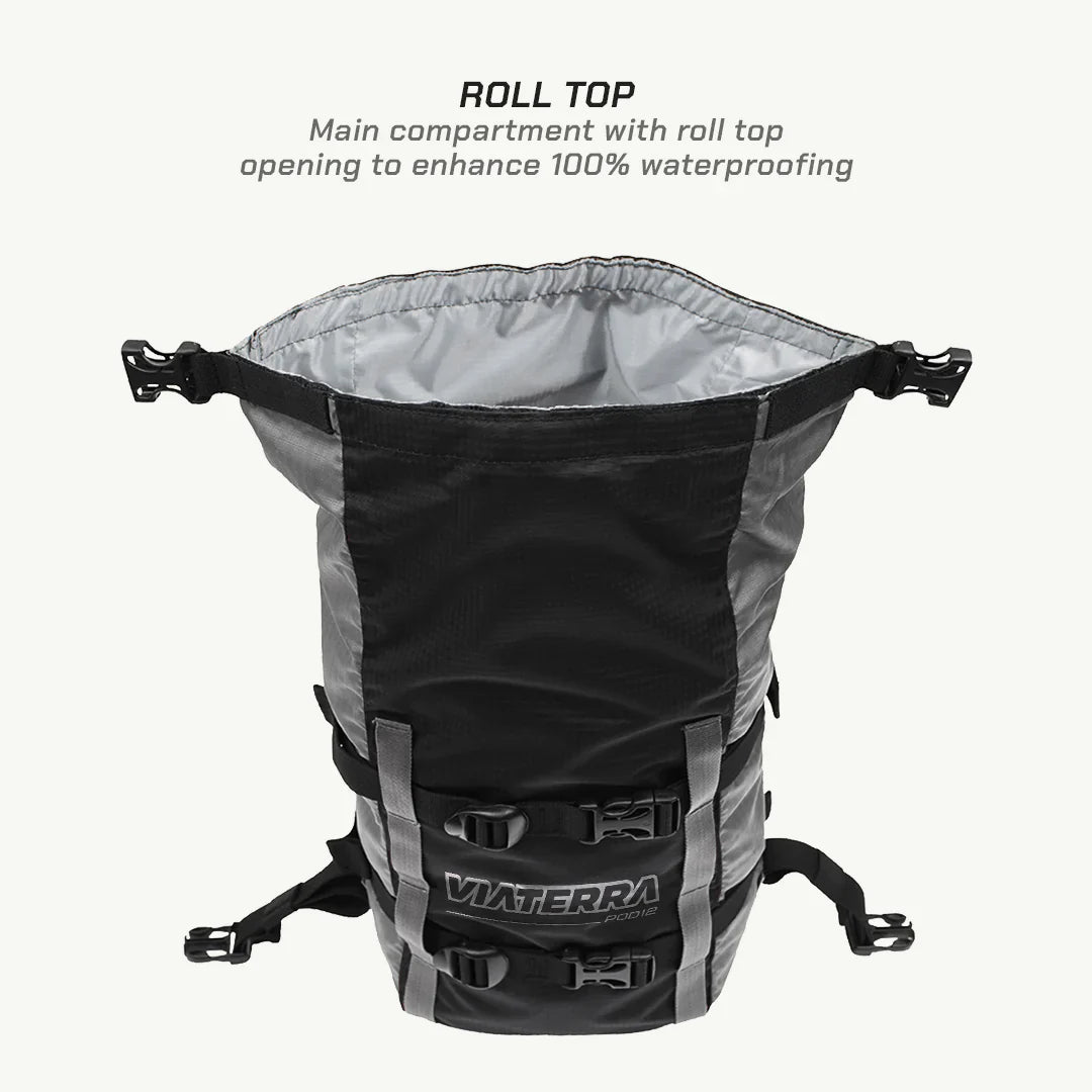 VIATERRA POD - 100% WATERPROOF MOTORCYCLE TAIL BAG