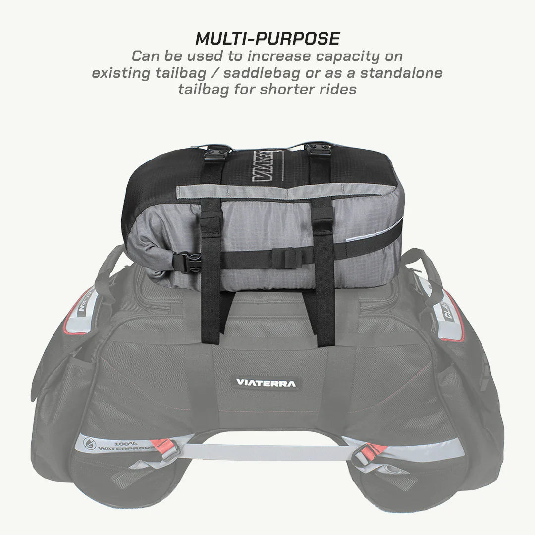 VIATERRA POD - 100% WATERPROOF MOTORCYCLE TAIL BAG