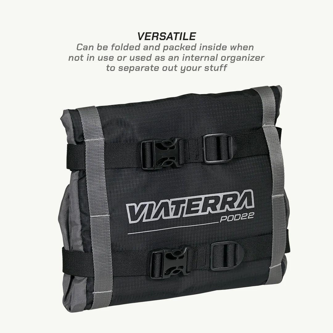 VIATERRA POD - 100% WATERPROOF MOTORCYCLE TAIL BAG