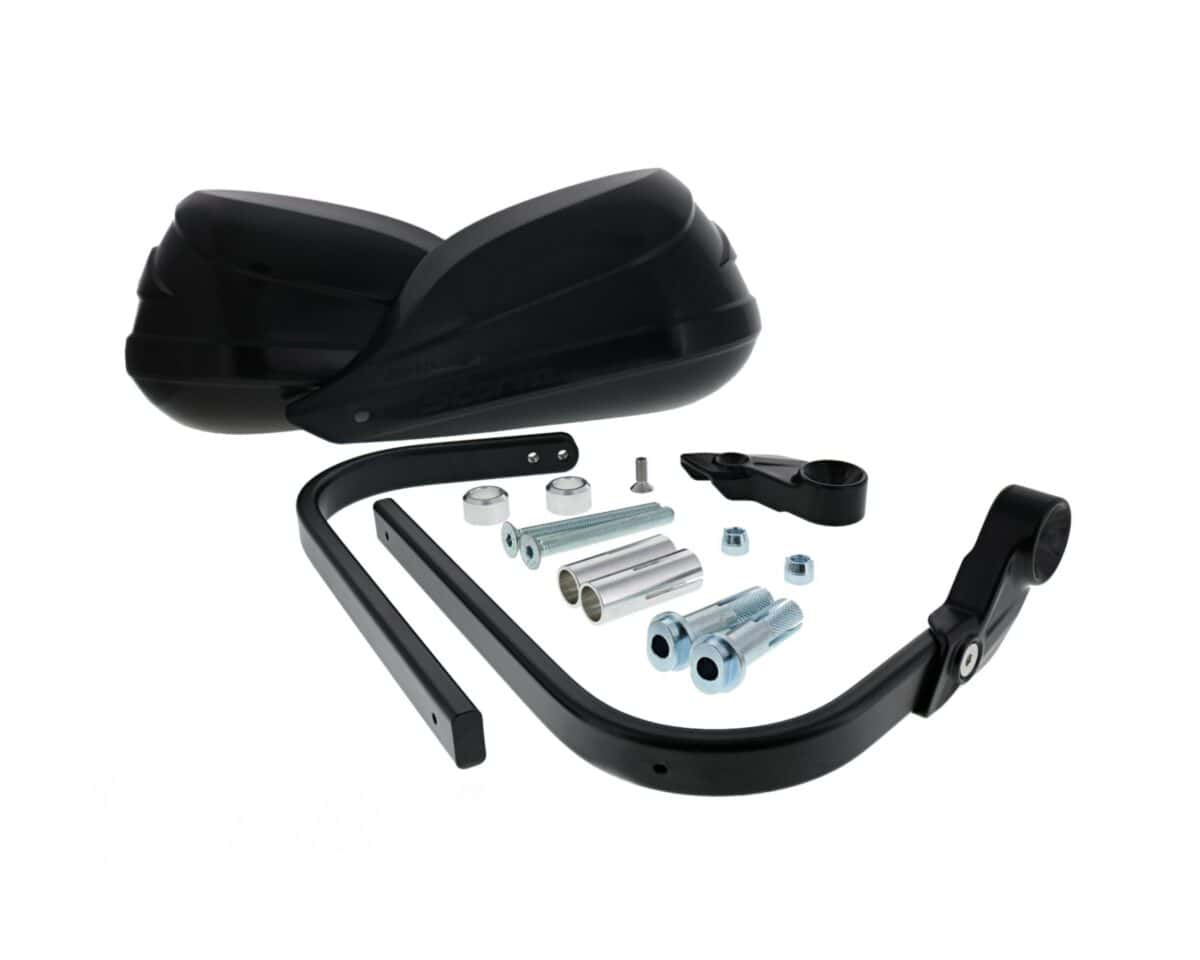 Barkbusters STORM Handguard – Single Point Bar End Mount for Hollow Handlebars – Black