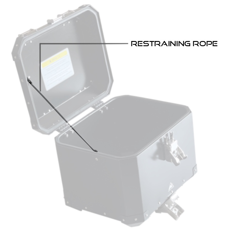 Auto Engina  Restraining rope assembly for Topbox